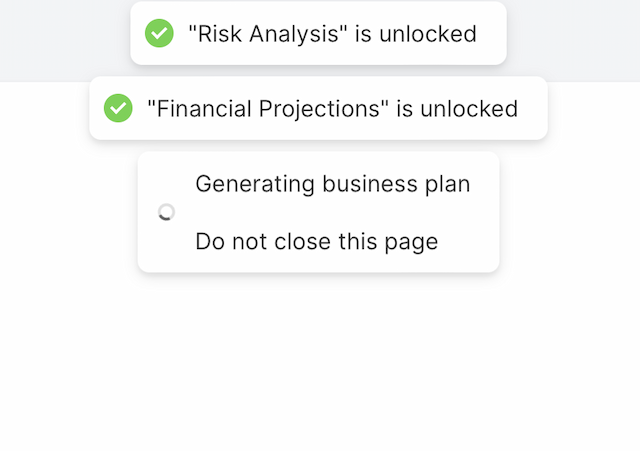 AI-Powered Business Plan Creation