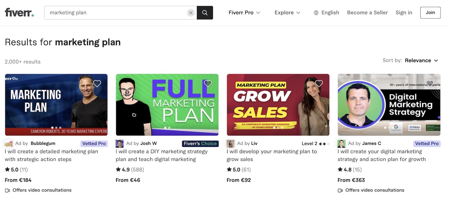 AI marketing plan generator pricing