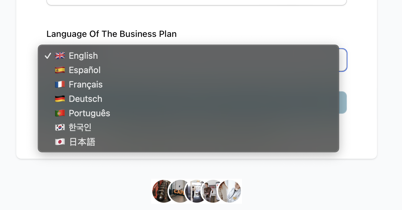 Generate Professional Business Plans in 7 Languages