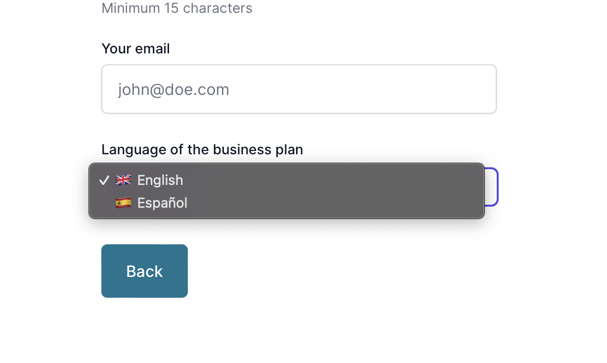 Spanish Now Supported by Our Business Plan Generator